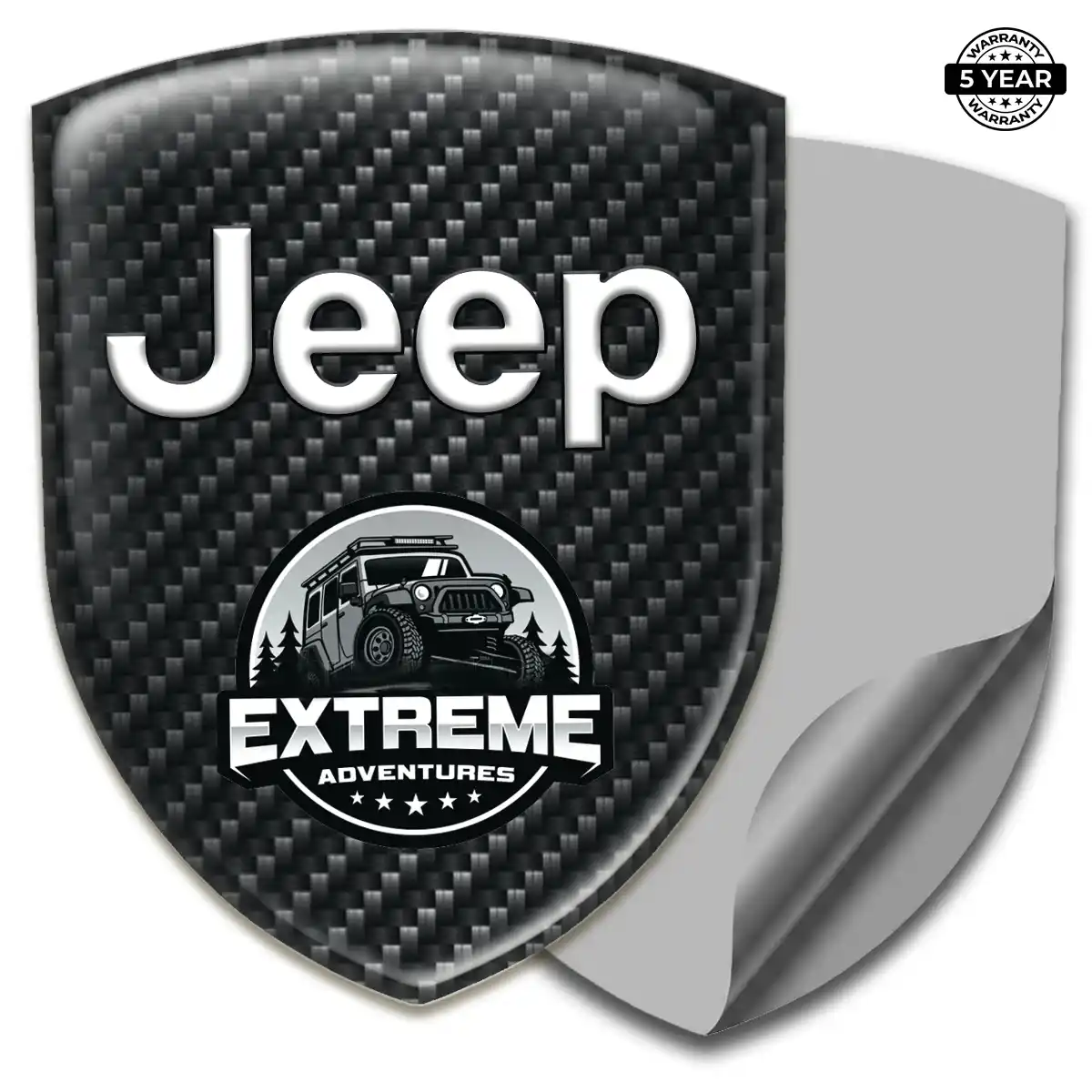 Jeep Car Emblem Overlay Outer Style