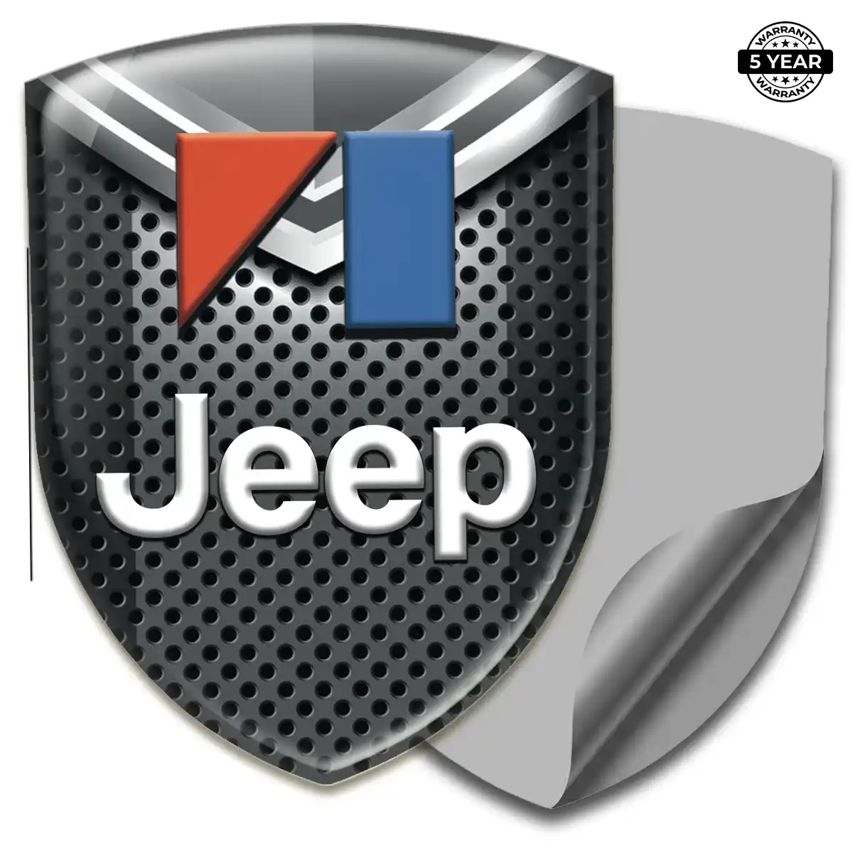 Jeep Car Emblem Overlay Premium Dome