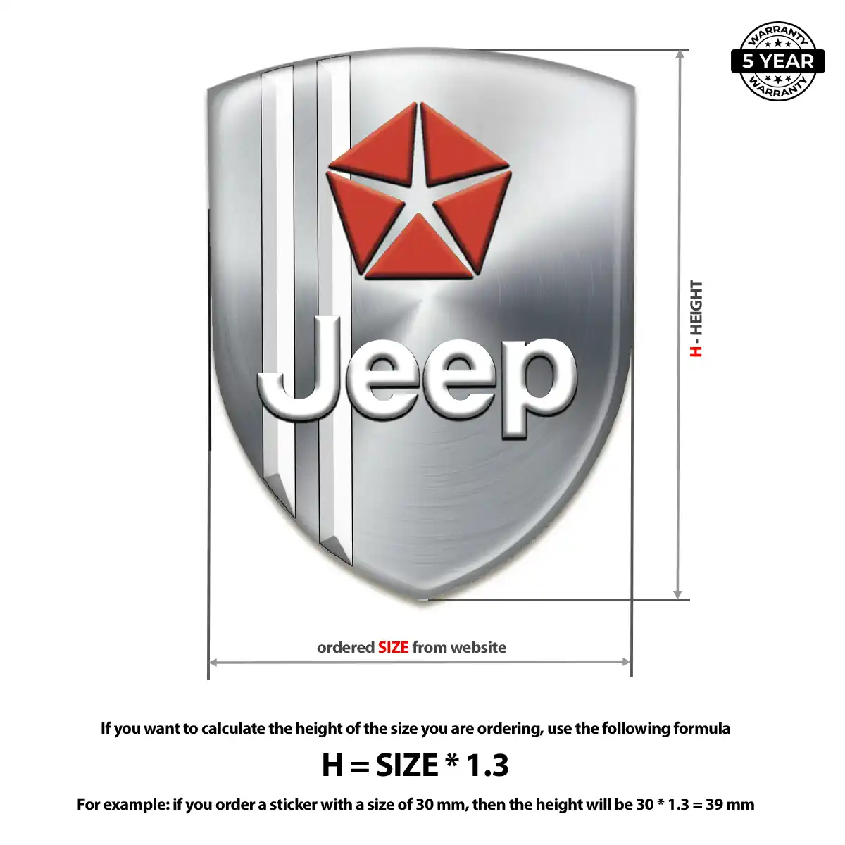 Jeep Car Emblem Overlay Refined Design