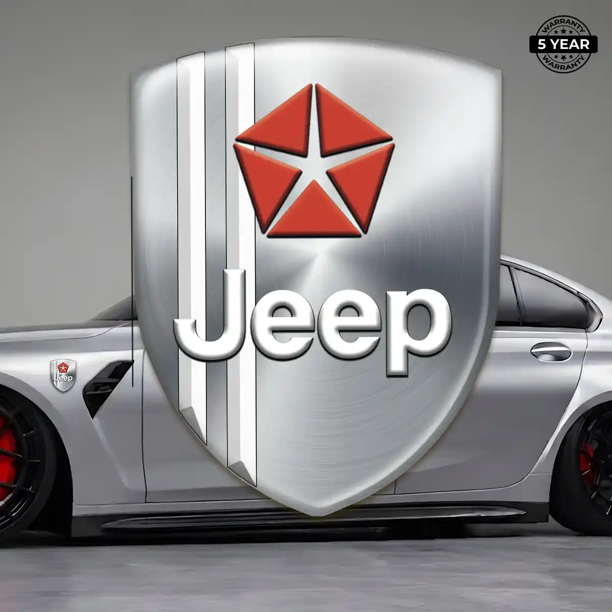 Jeep Car Emblem Overlay Refined Design