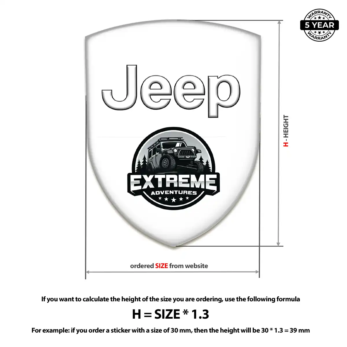 Jeep Car Emblem Overlay Signature Grade