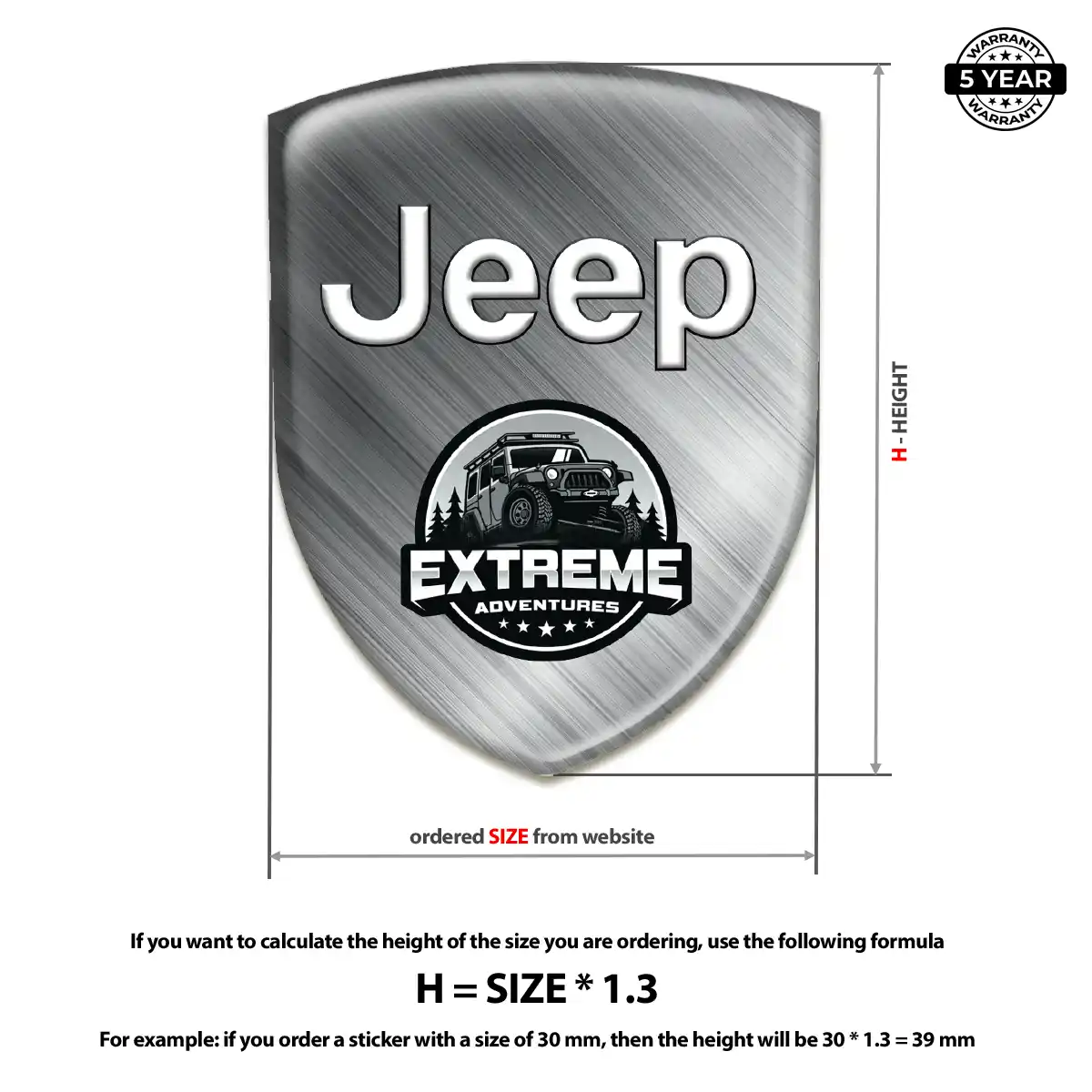 Jeep Car Emblem Overlay Sleek Style