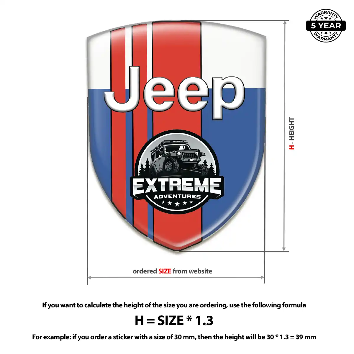 Jeep Car Emblem Sticker Cabin Style