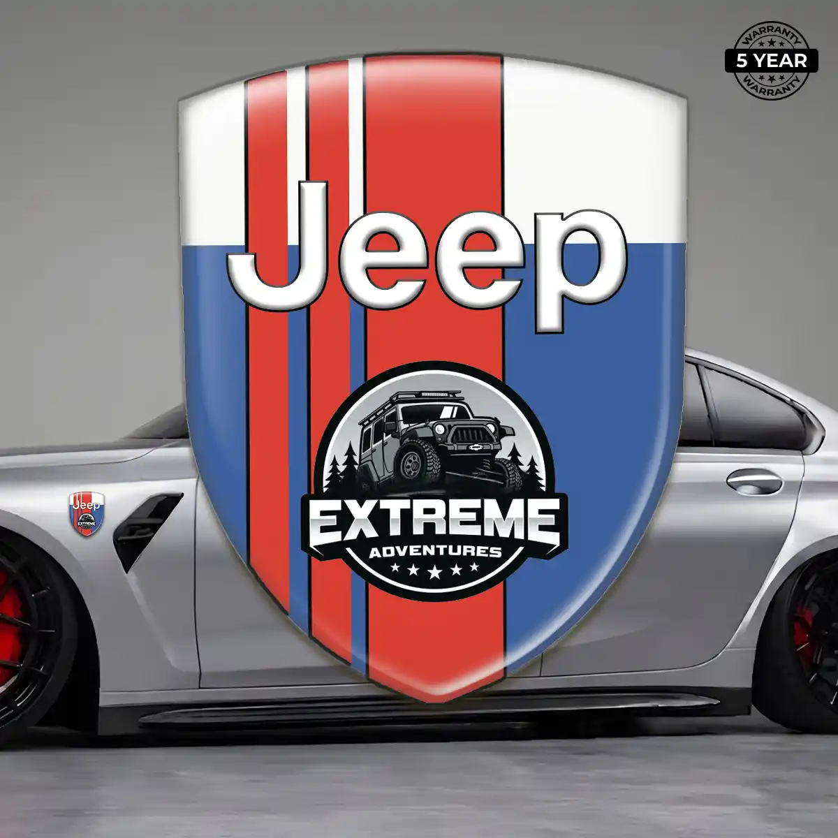 Jeep Car Emblem Sticker Cabin Style