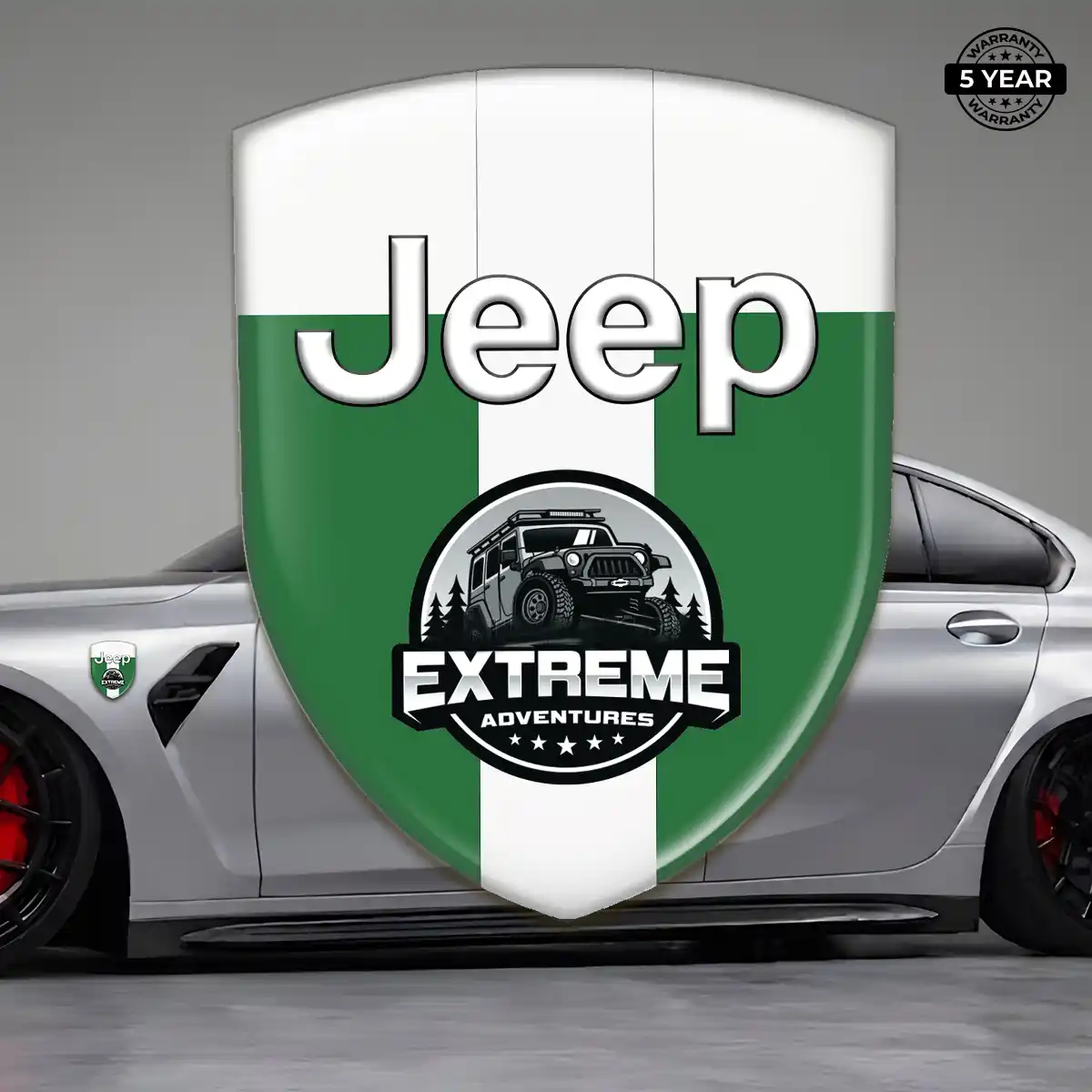 Jeep Car Emblem Sticker Deluxe Edition