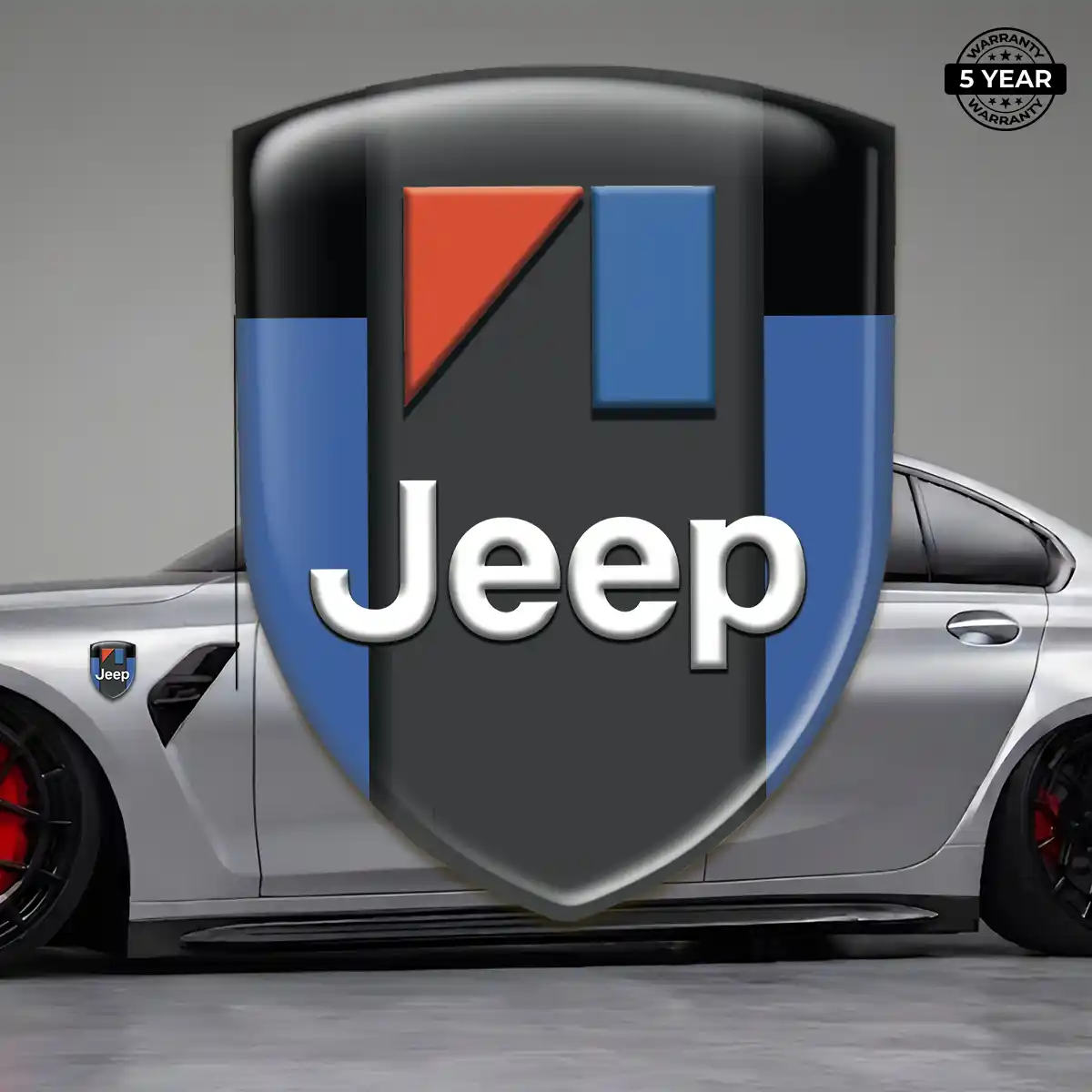 Jeep Car Emblem Sticker Elite Finish