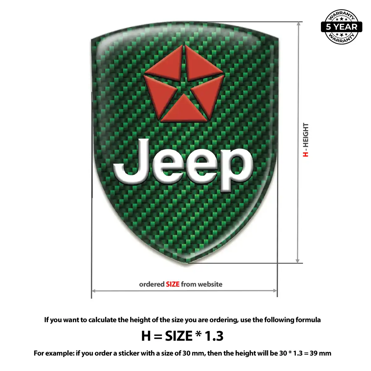 Jeep Car Emblem Sticker Interior Elegance