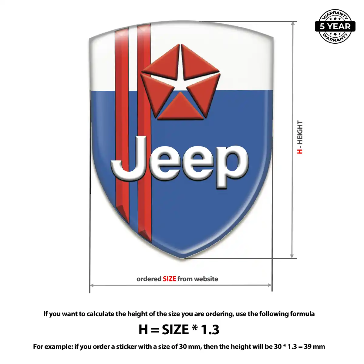 Jeep Car Emblem Sticker Noble Edition