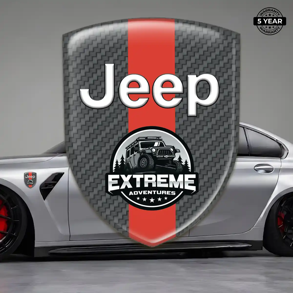 Jeep Car Emblem Sticker Prestige Line