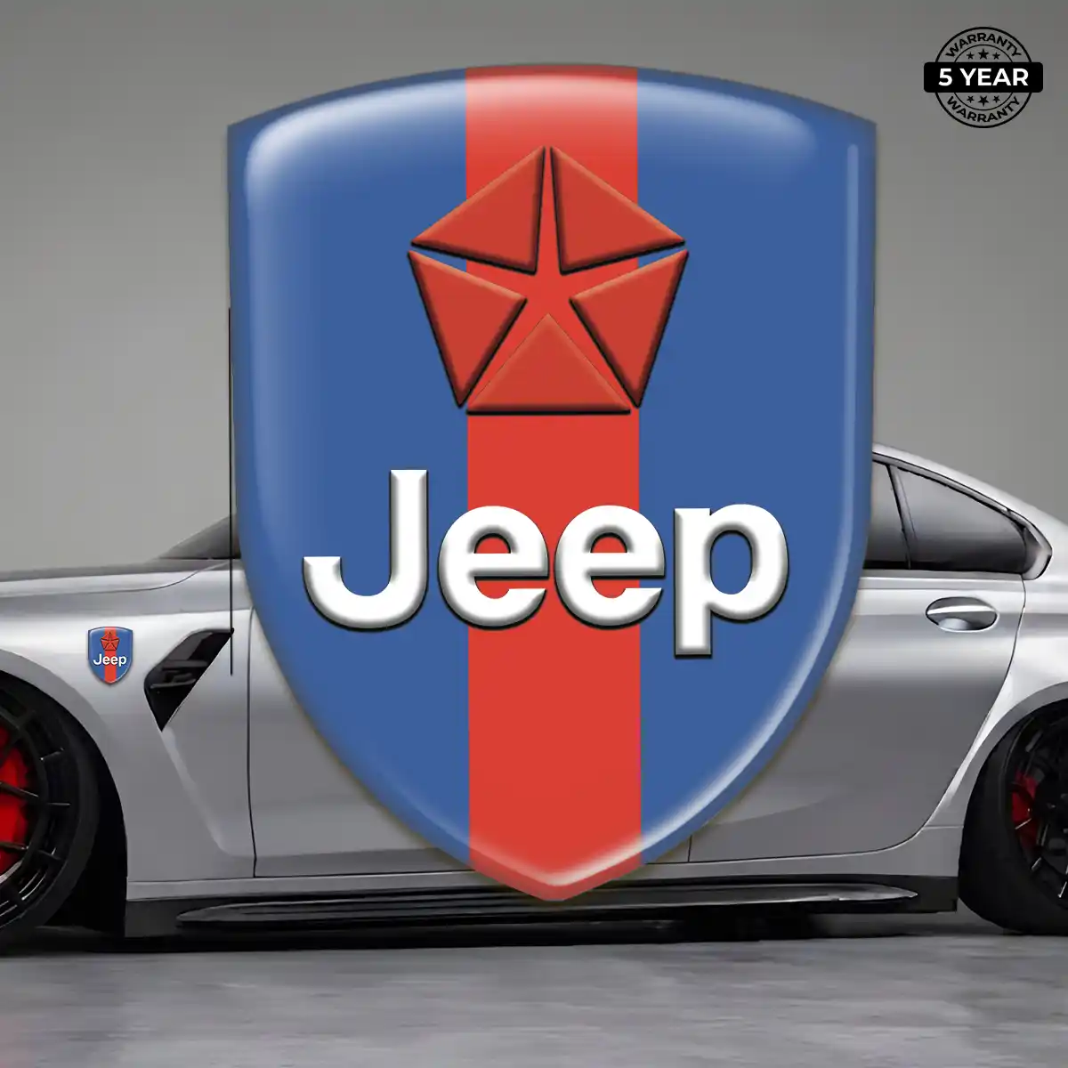 Jeep Car Emblem Sticker Refined Design