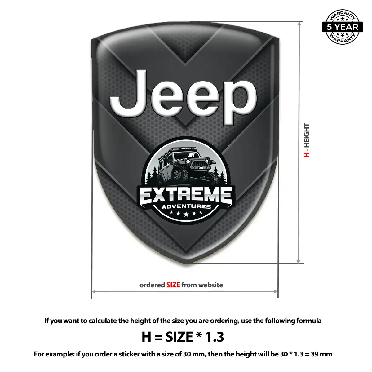 Jeep Car Emblem Sticker Sleek Style