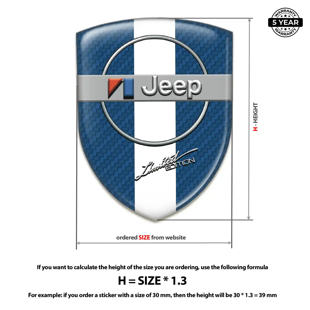 Jeep Car Emblem Sticker Superior Craft