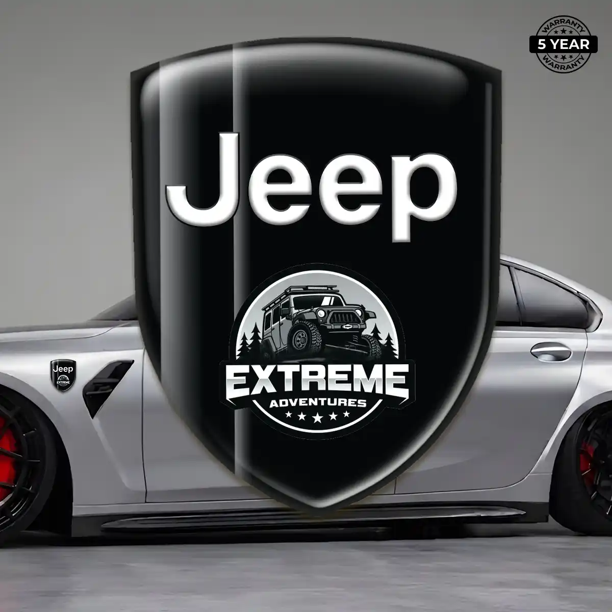 Jeep Car Logo Decal Deluxe Edition