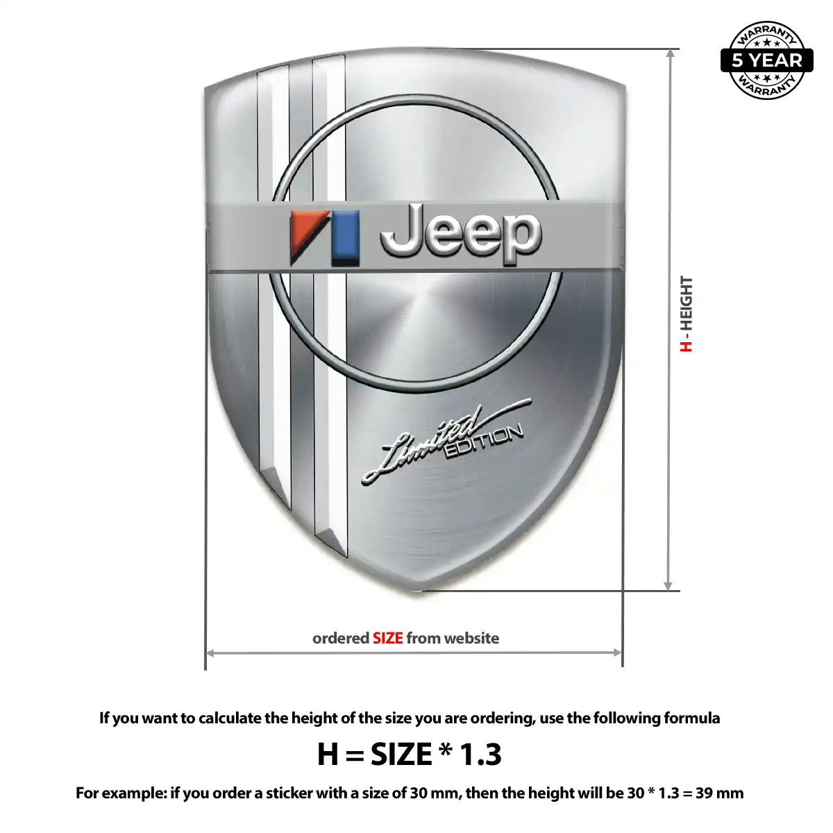 Jeep Car Logo Decal Exclusive Series