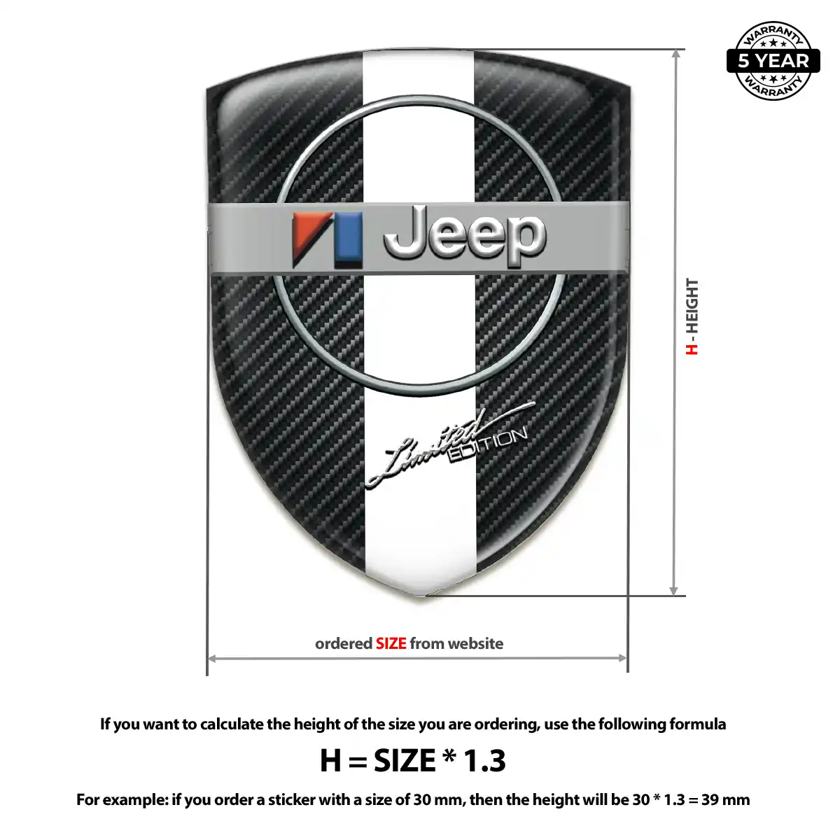 Jeep Car Logo Decal Noble Edition