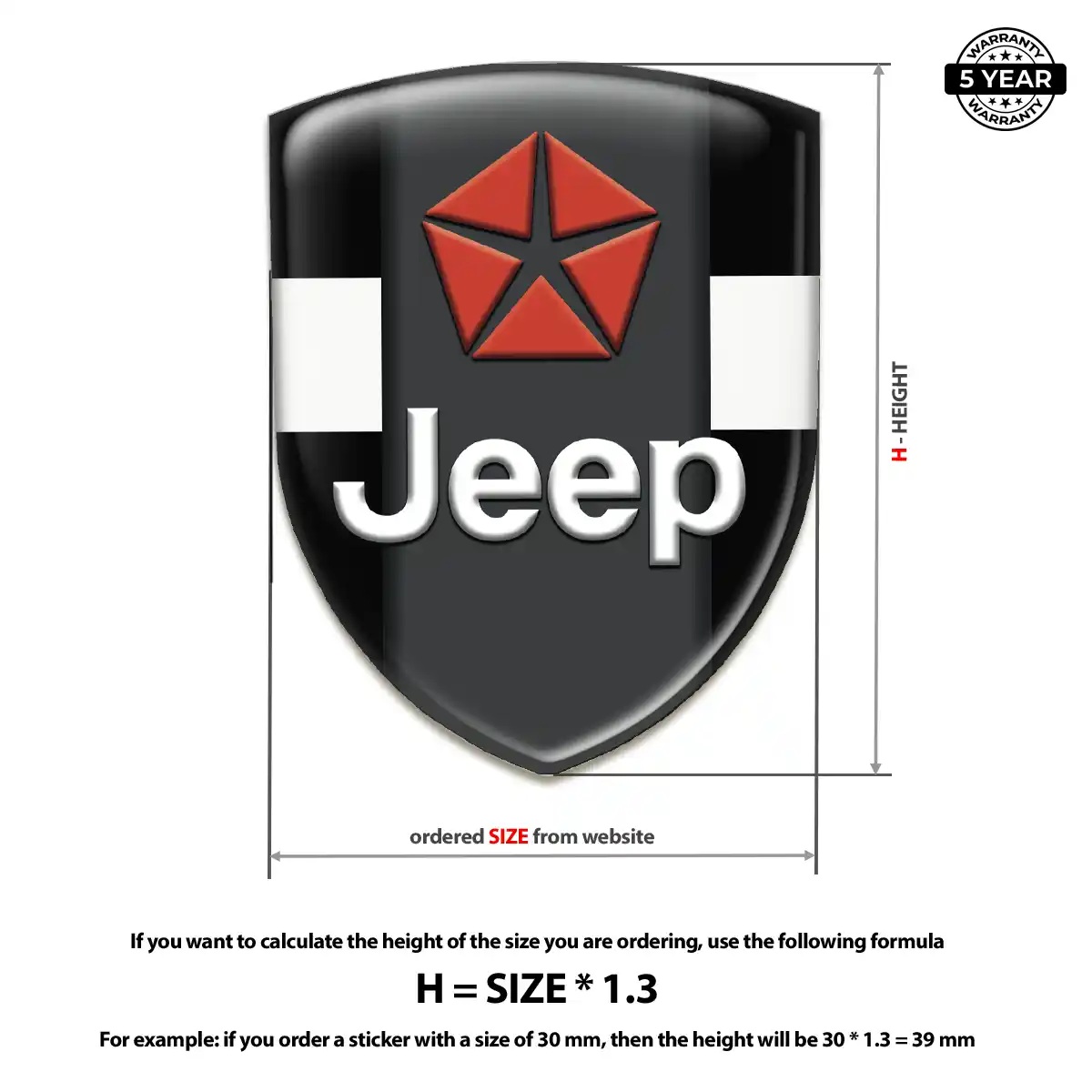 Jeep Car Logo Decal Opulent Line