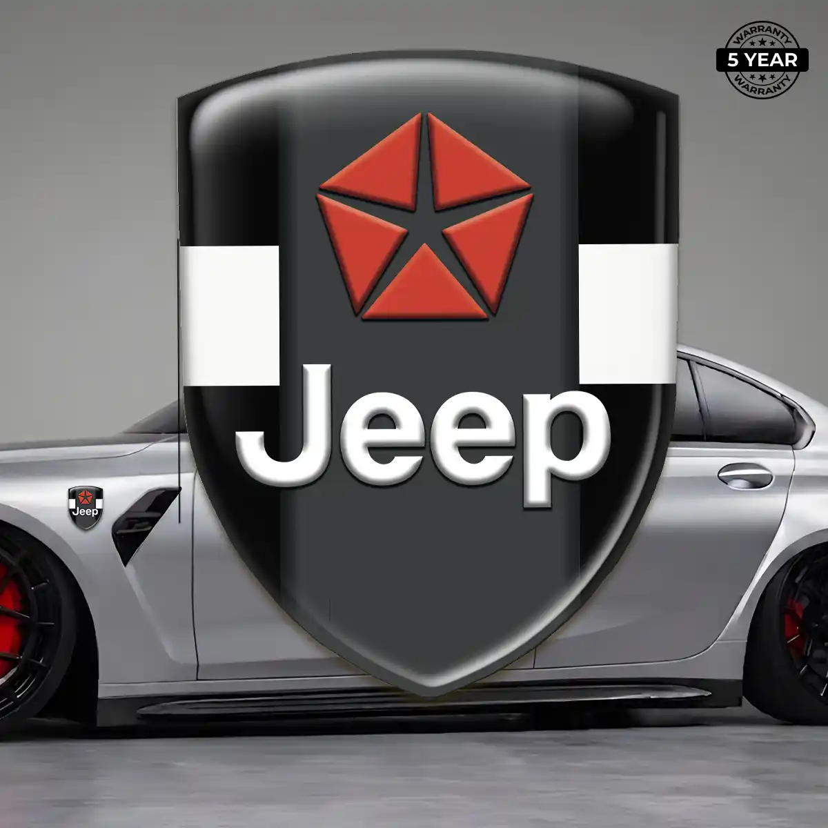 Jeep Car Logo Decal Opulent Line