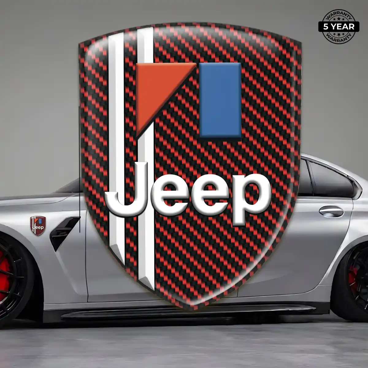 Jeep Car Logo Decal Premium Dome