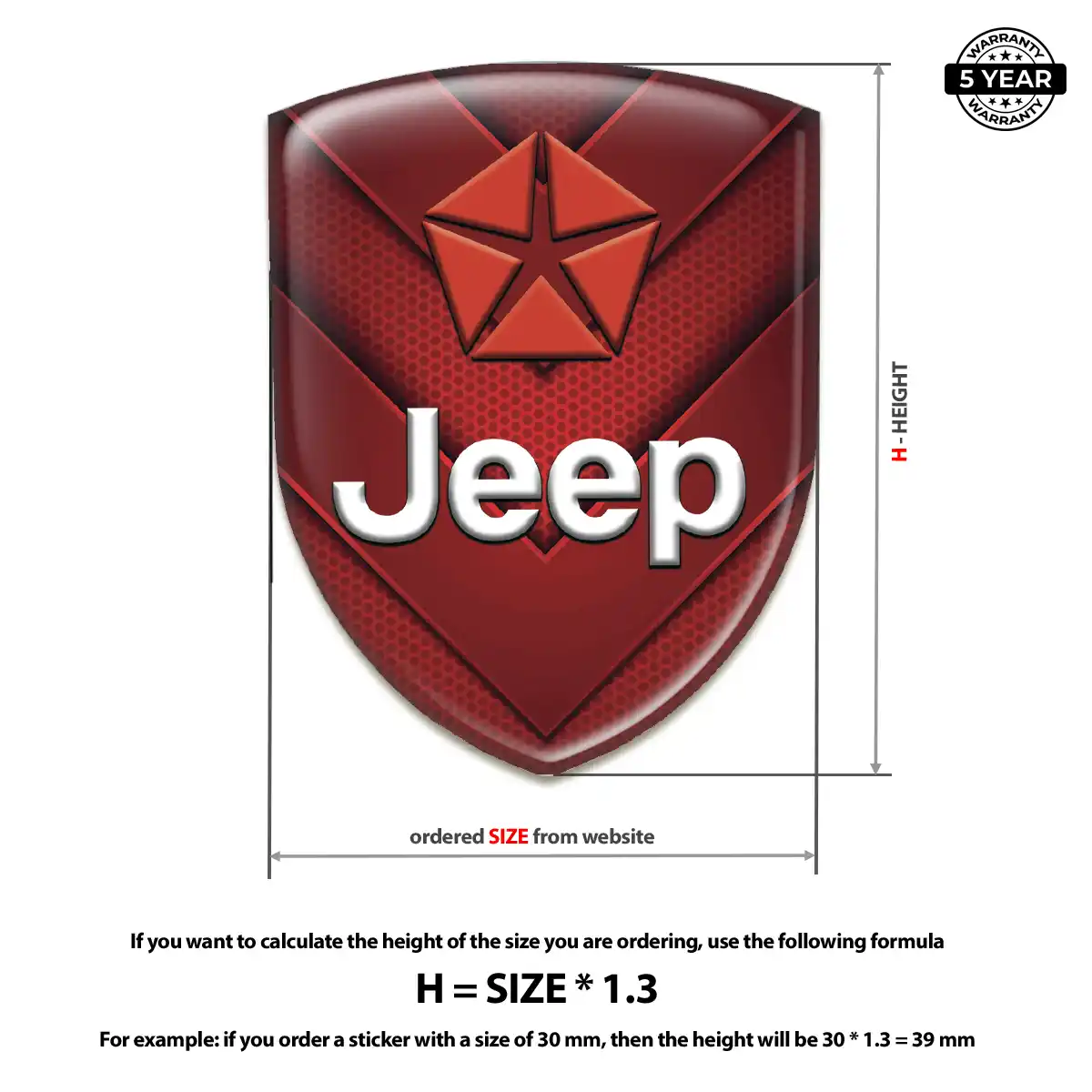 Jeep Car Logo Decal Prime Quality