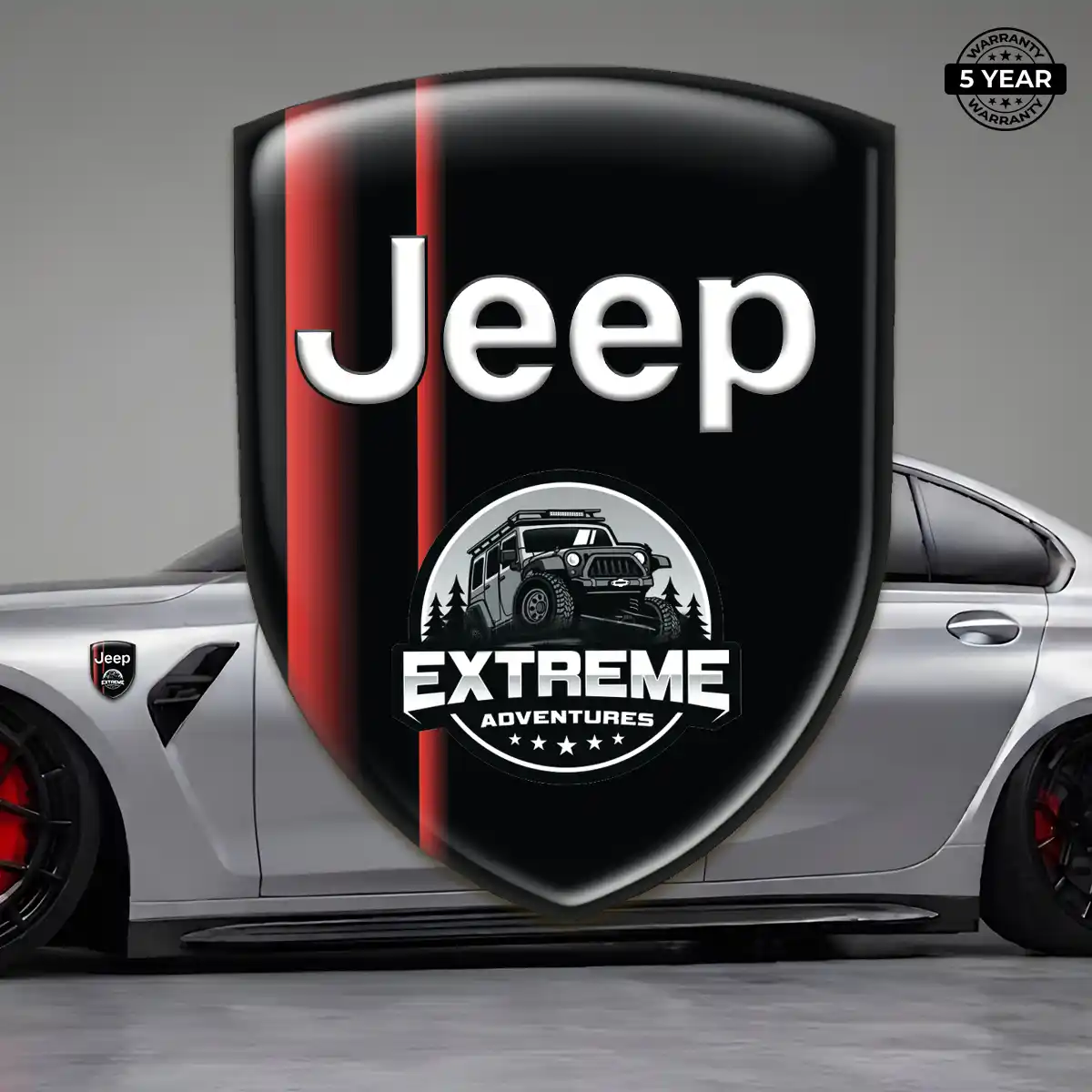 Jeep Car Logo Decal Resin Elite