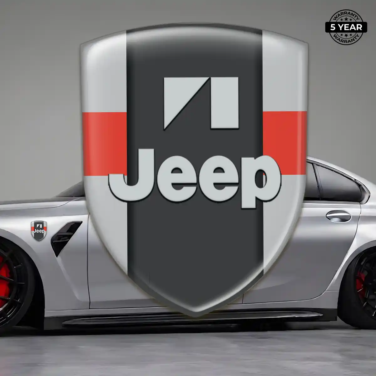 Jeep Car Logo Decal Resin Luxe
