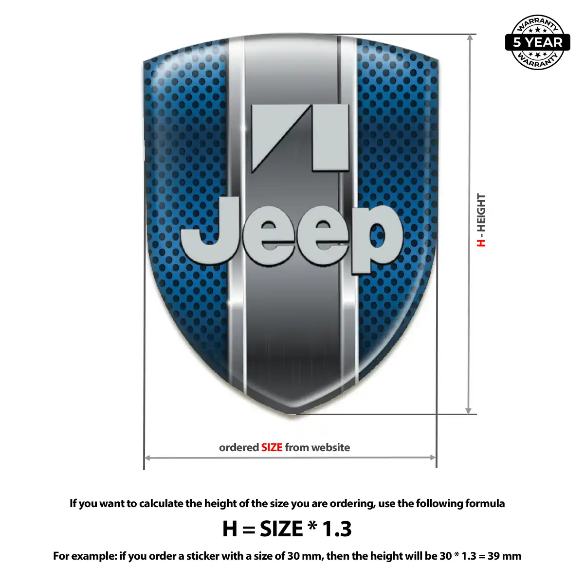 Jeep Crest Emblem Cabin Style