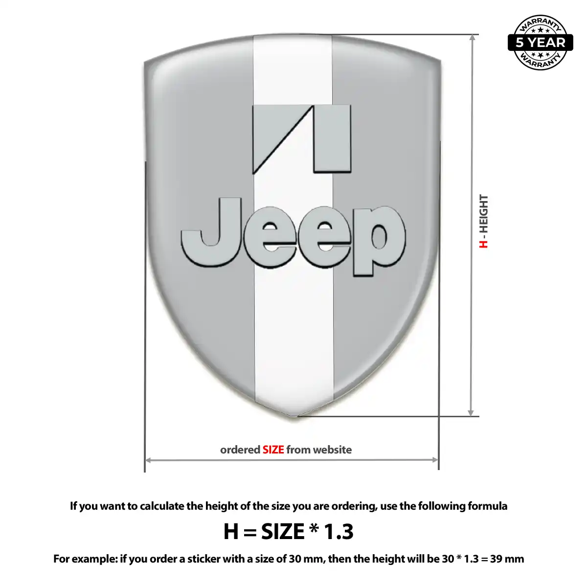 Jeep Crest Emblem Deluxe Edition