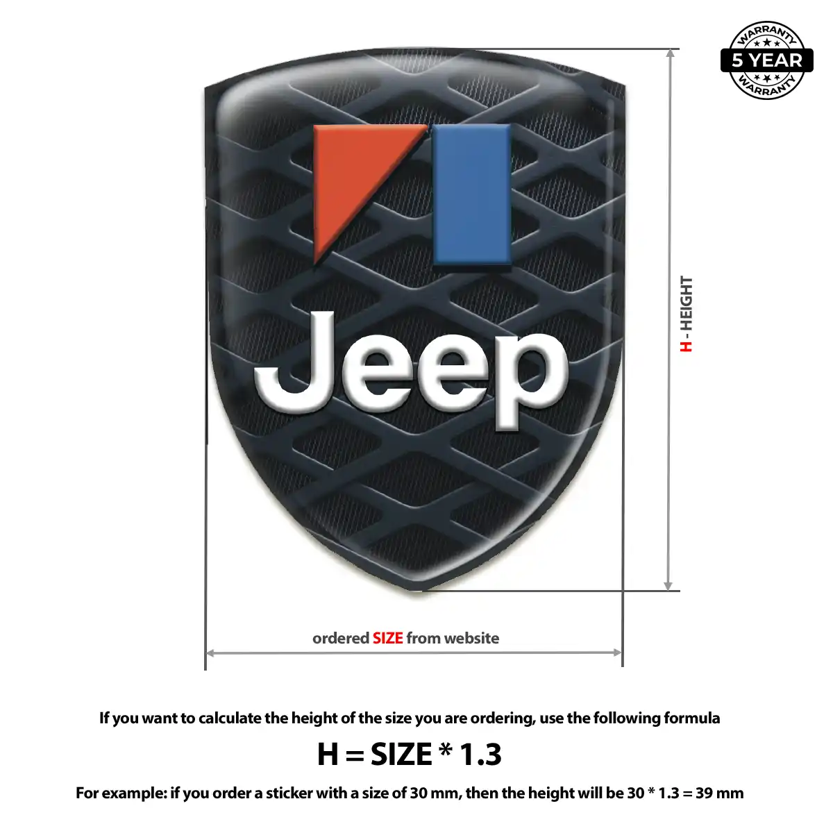 Jeep Crest Emblem Exterior Luxe