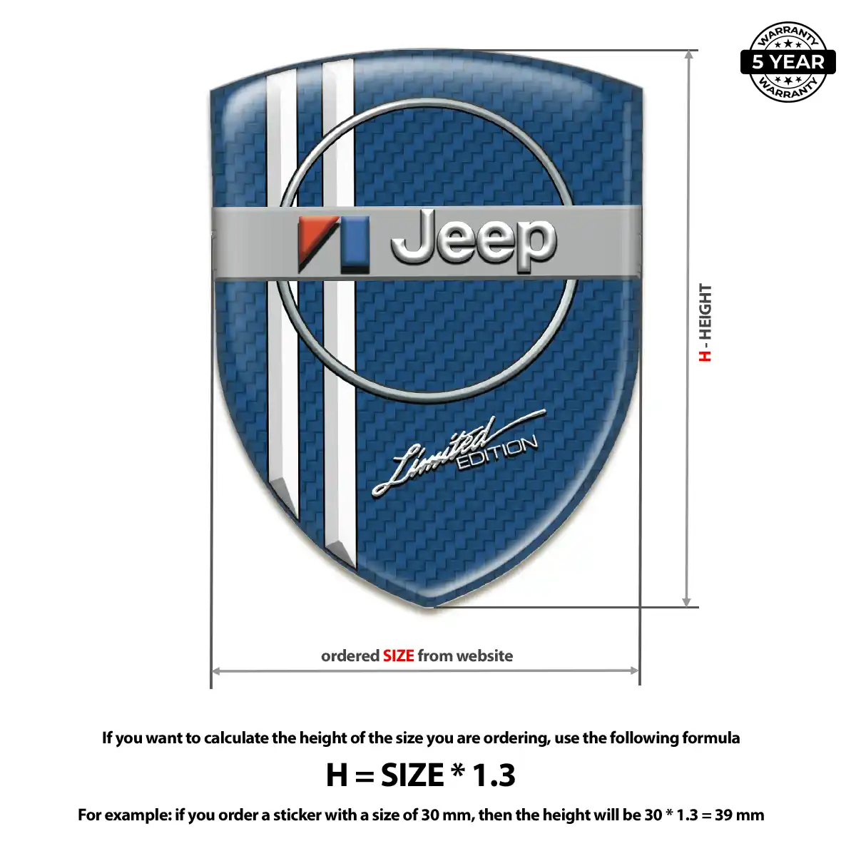 Jeep Crest Emblem Prestige Line