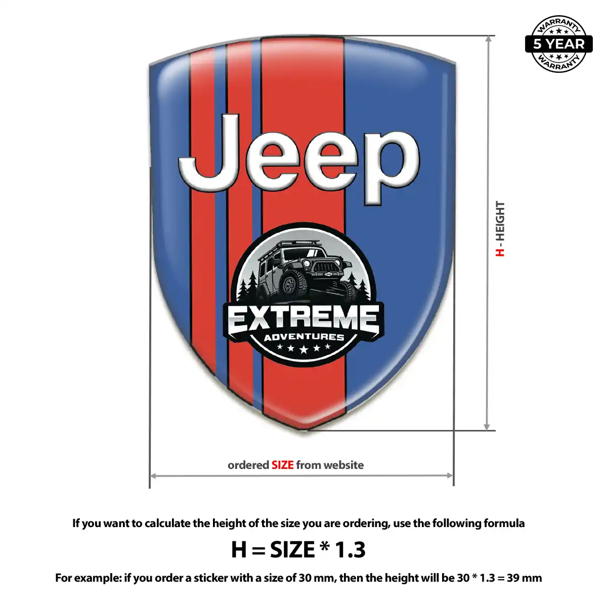 Jeep Crest Emblem Prime Quality