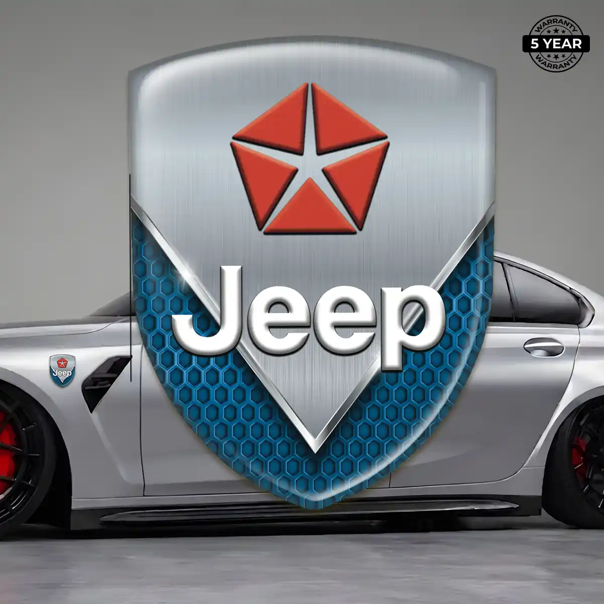 Jeep Crest Emblem Sleek Style