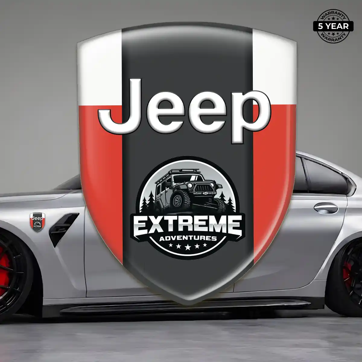 Jeep Crest Logo Emblem Cabin Style