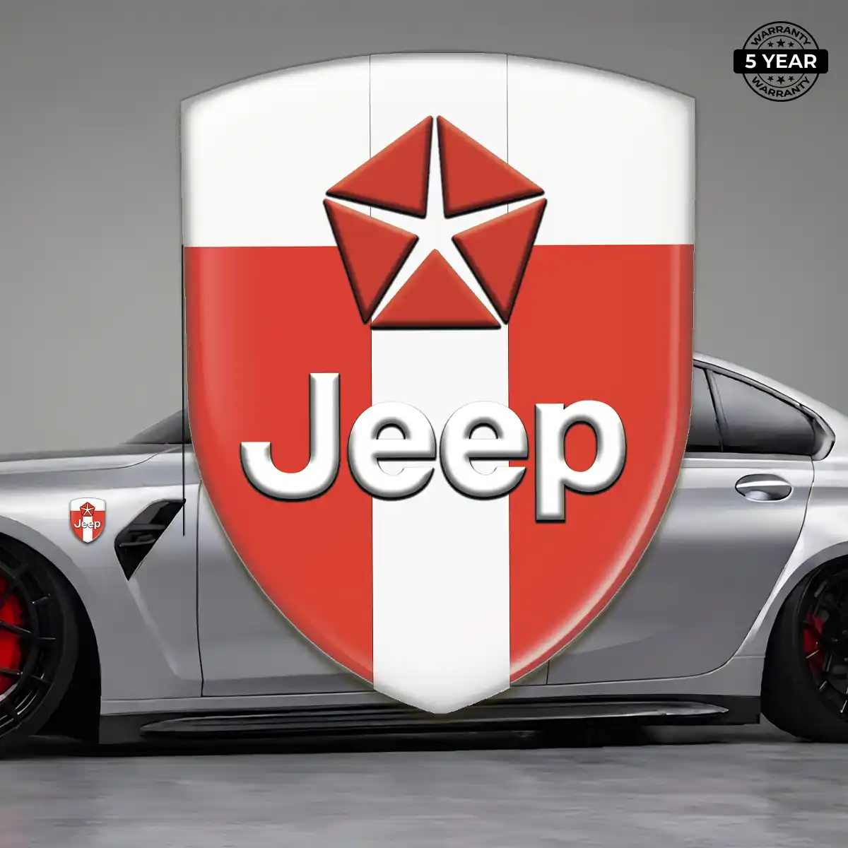 Jeep Crest Logo Emblem Deluxe Edition