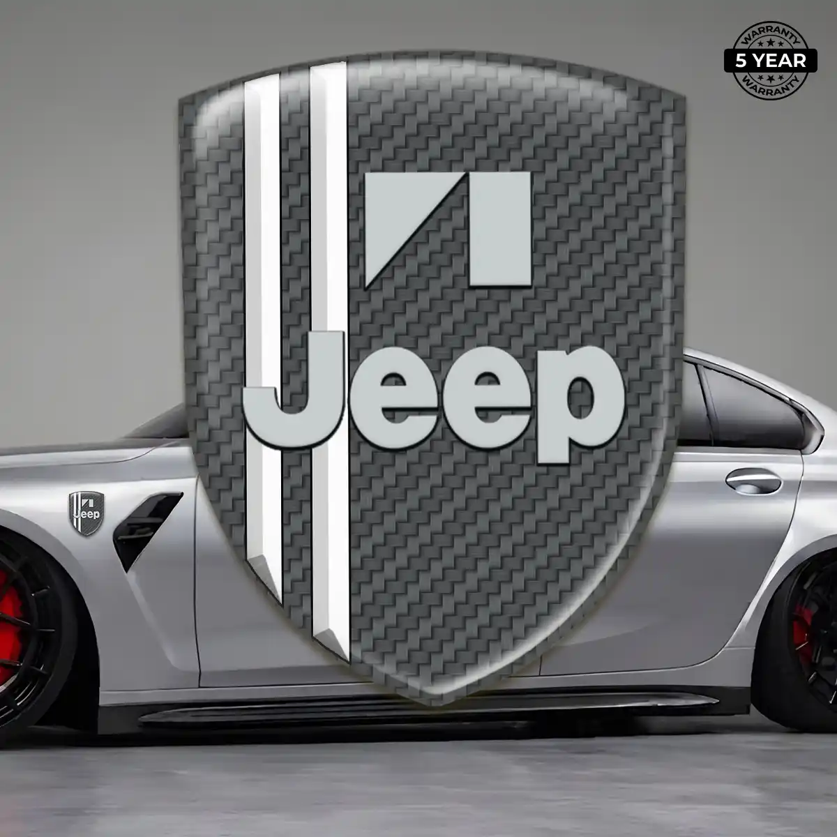 Jeep Crest Logo Emblem Elite Finish