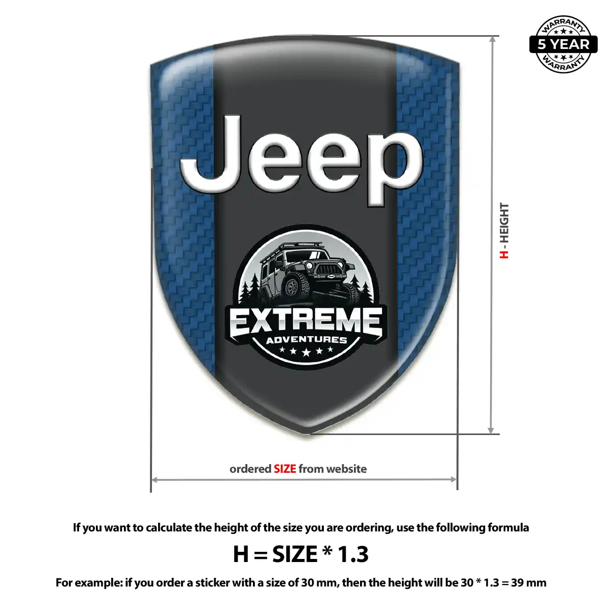 Jeep Crest Logo Emblem Exclusive Series