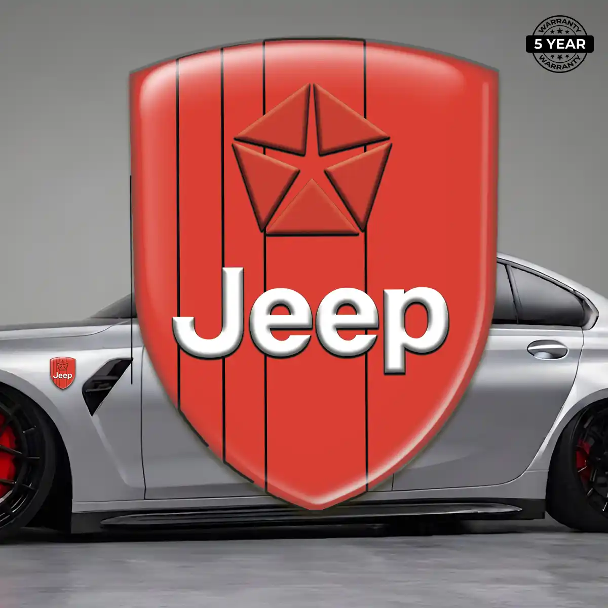 Jeep Crest Logo Emblem Interior Elegance