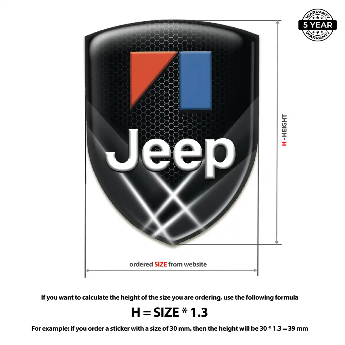 Jeep Crest Logo Emblem Opulent Line