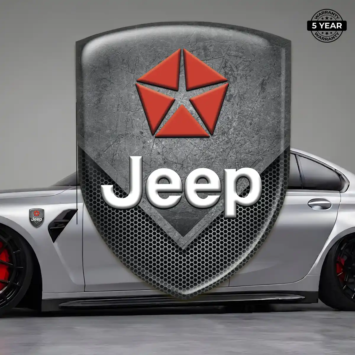 Jeep Crest Logo Emblem Outer Style