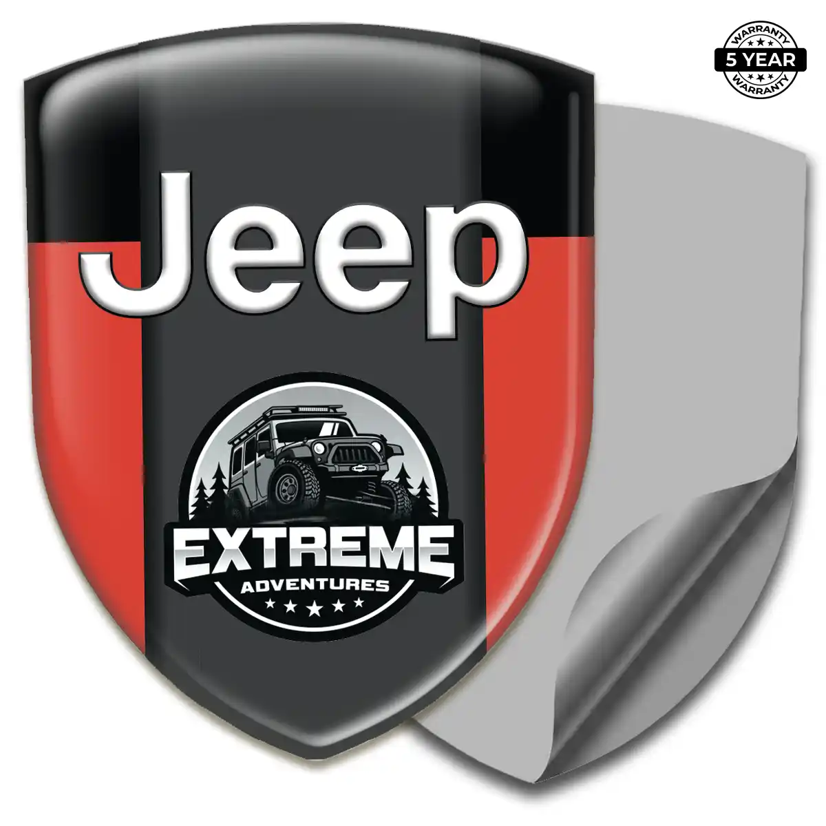 Jeep Crest Logo Emblem Premium Dome