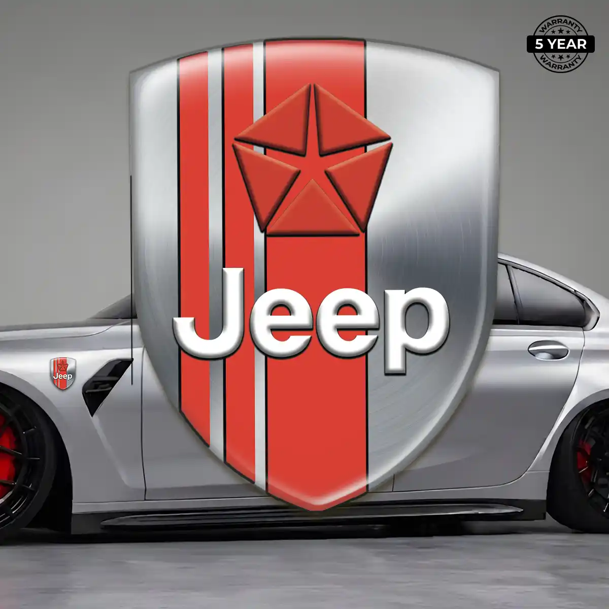 Jeep Crest Logo Emblem Prestige Line