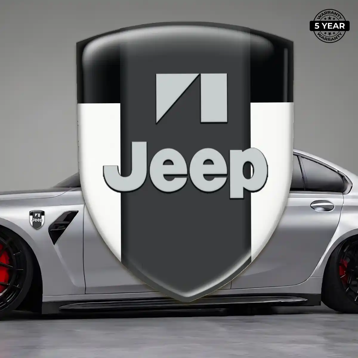 Jeep Crest Logo Emblem Refined Design