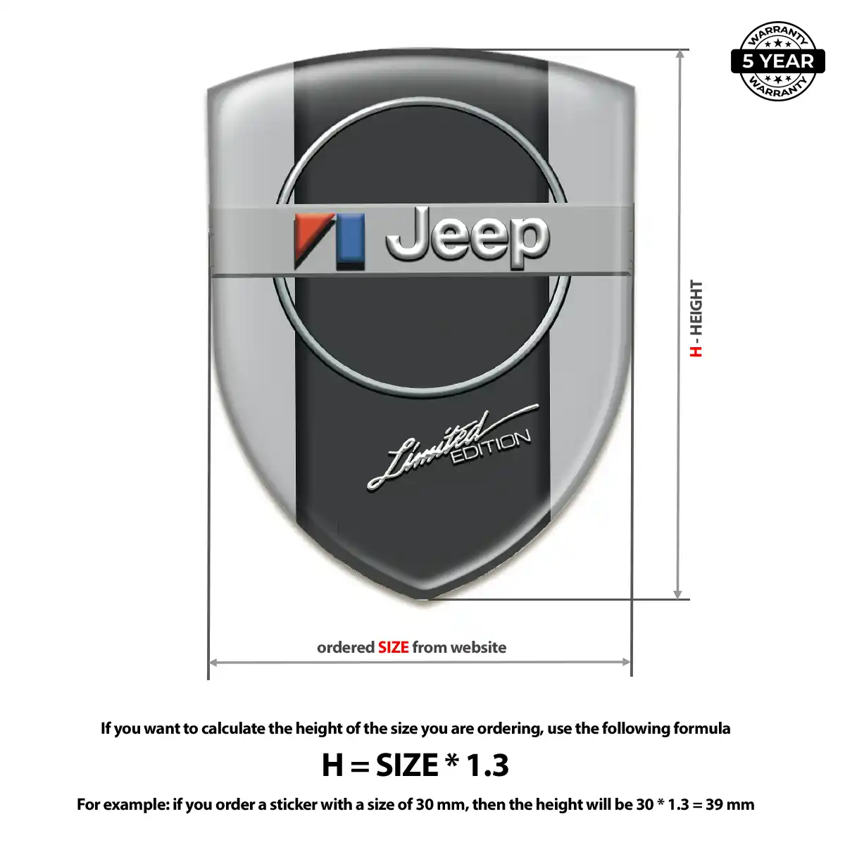Jeep Crest Logo Emblem Sleek Style