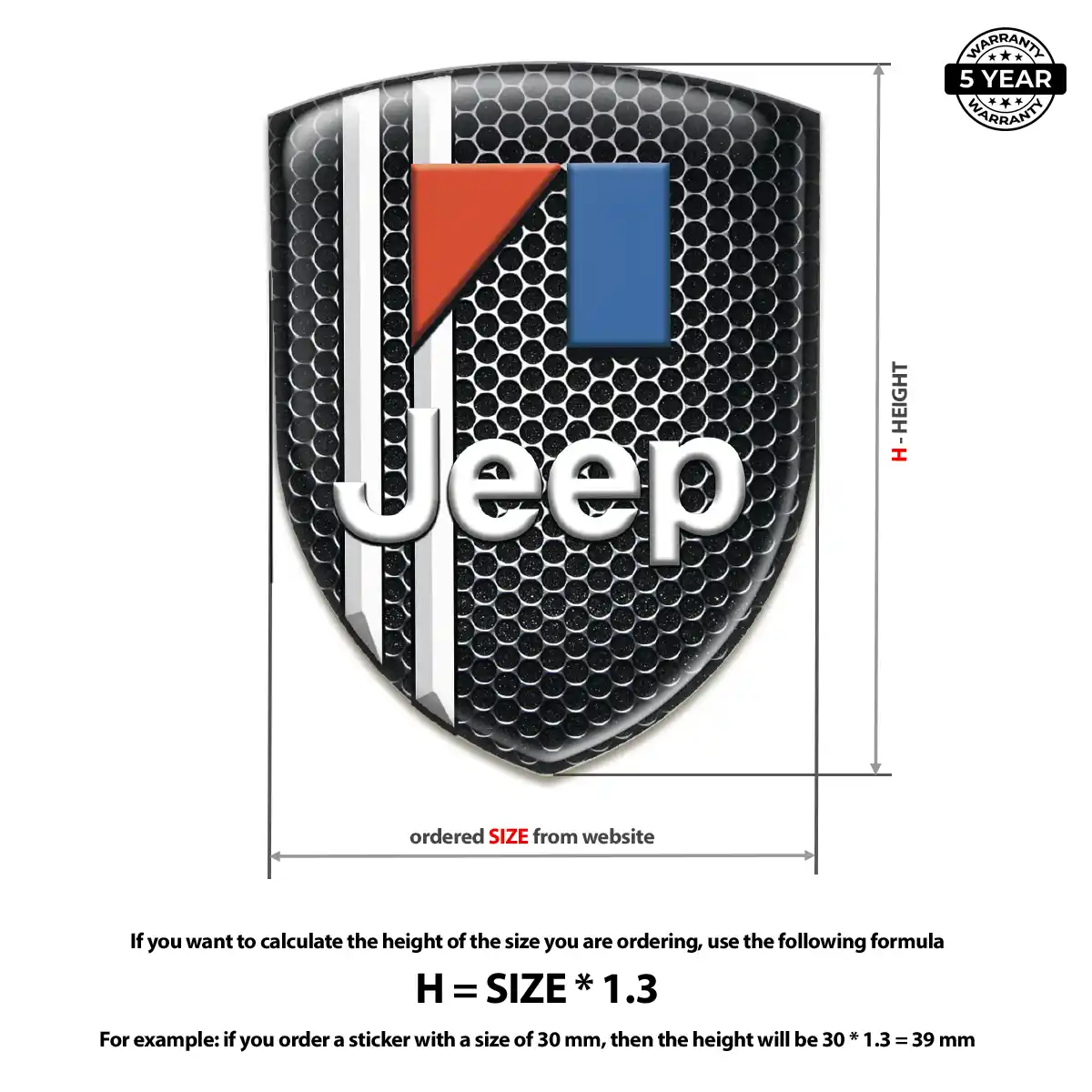 Jeep Domed Badge Cabin Style