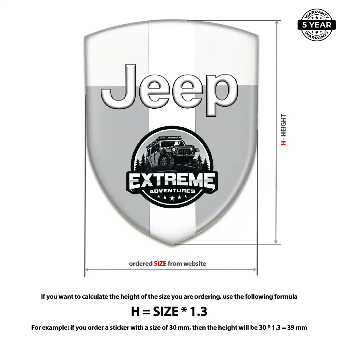 Jeep Domed Badge Deluxe Edition