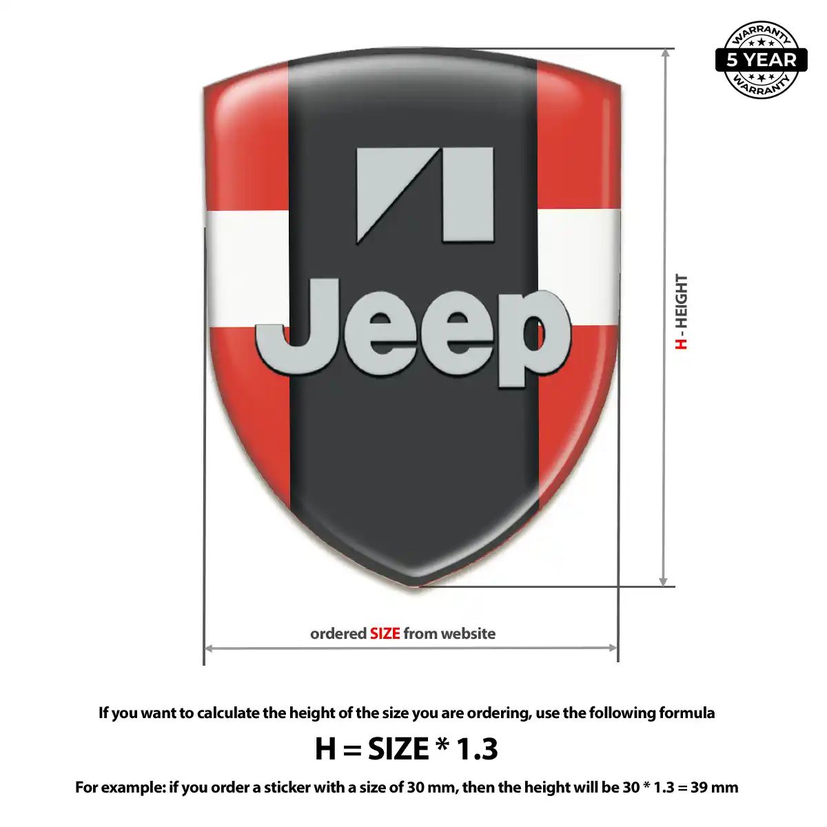 Jeep Domed Badge Interior Elegance