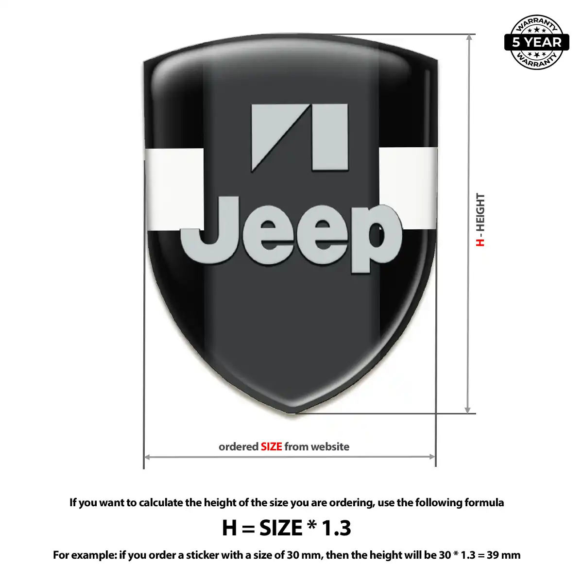 Jeep Domed Badge Noble Edition