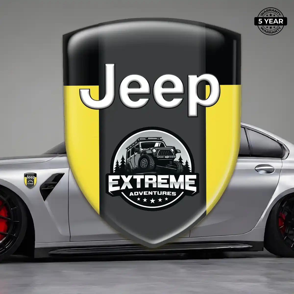 Jeep Domed Badge Sleek Style