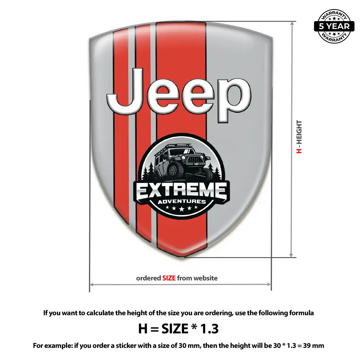 Jeep Domed Badge Superior Craft