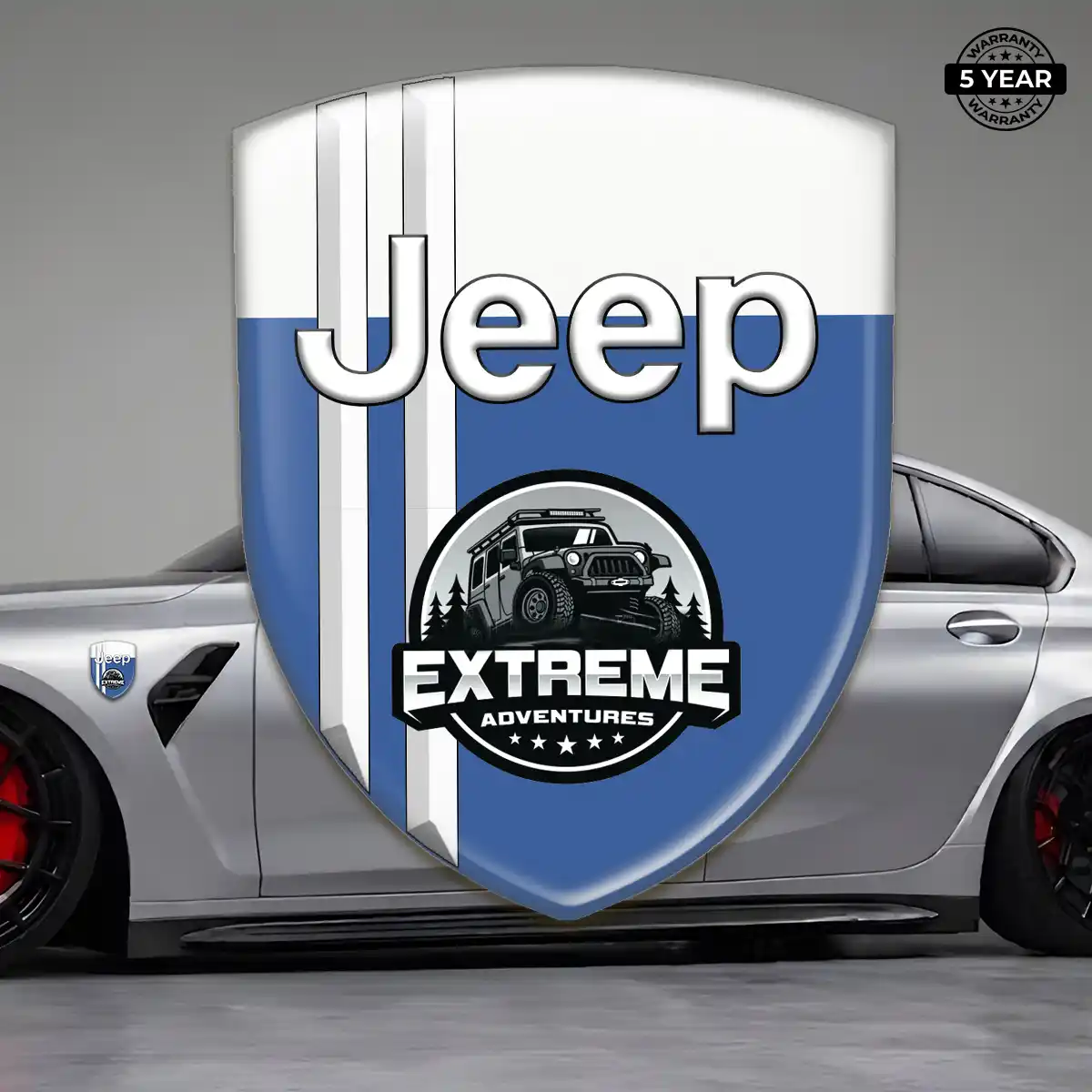 Jeep Domed Car Sticker Elite Finish
