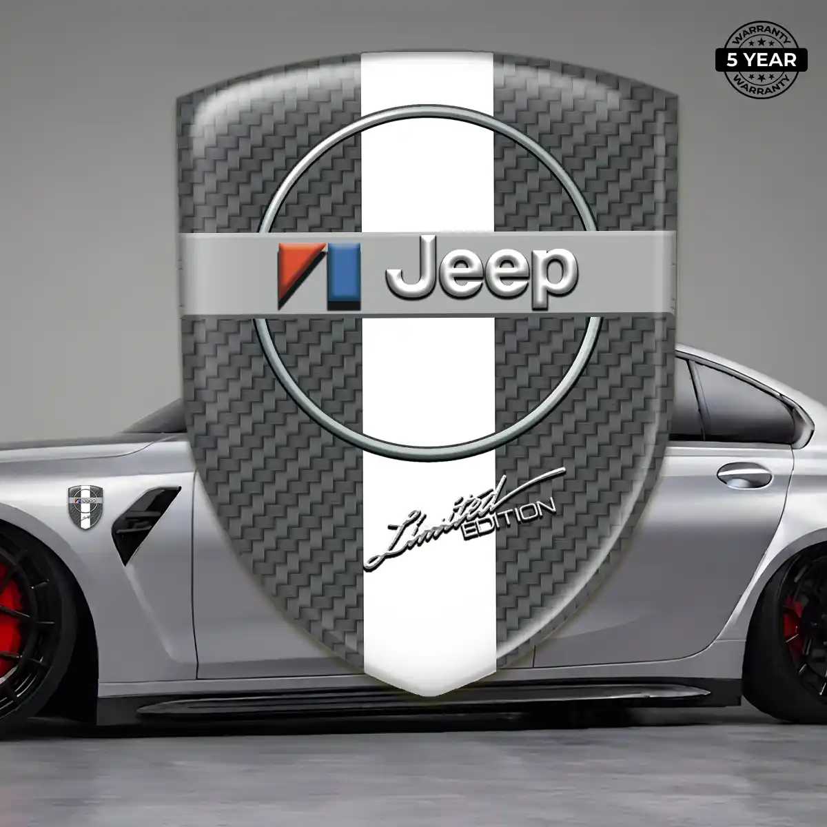 Jeep Domed Car Sticker Interior Elegance
